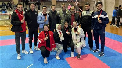 جامعة الزقازيق تحصد 7 ميداليات في بطولة الكارتيه
