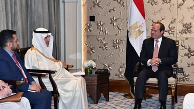 السيسي يلتقي رئيس مجموعة البنك الإسلامي للتنمية في دبي 