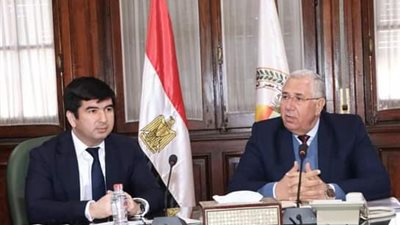 وزيرا الزراعة ونظيره الأوزبكستاني يبحثان تعزيز التعاون بين الجانبين