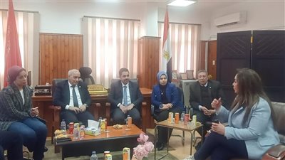 رئيس جهاز مدينة النوبارية الجديدة يستقبل وفد لجنة التعليم بمجلس النواب 