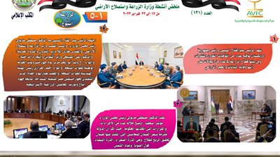 انفوجراف.. أنشطة وزارة الزراعة خلال الأسبوع الماضي