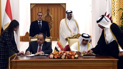 توقيع اتفاقية حكومية بين مصر وقطر لإزالة الازدواج في الضريبة على الدخل