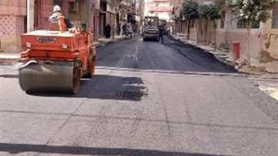 الشرقية تعلن استمرار أعمال الرصف بمنطقة القومية بالزقازيق