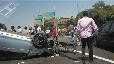 مصرع 5 شباب أثناء عودتهم من حفل زفاف بطريق صلاح سالم