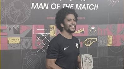 أحمد العجوز يفوز بجائزة رجل مباراة إنبي والزمالك في الدوري