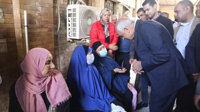 محافظ الجيزة يتفقد أقسام الجراحة داخل مستشفى أم المصريين