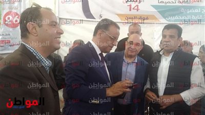 صور.. محمود مسلم يشارك في فعاليات انتخابات نقابة الصحفيين