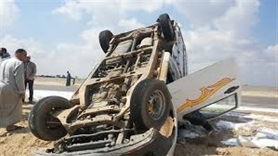 انقلاب سيارة ربع نقل جنوب المنيا.. والضحايا شخص والمصابين 14