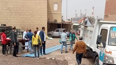 حملات إزالة الإشغالات بطريق محور الخصوص بالقليوبية