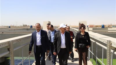 رئيس مياه أسيوط ورئيس الهيئة القومية يتفقدا محطة المعالجة الثلاثية