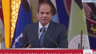 خلال زيارته شرق القناة.. الرئيس السيسي: «لن نسمح برفع السلاح في وجه الدولة»
