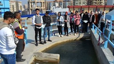 مياه الشرب بالشرقية تنظم زيارة ميدانية لطلاب كلية التجارة لمحطة الزقازيق
