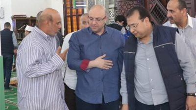 محافظ بني سويف في لقاء مفتوح مع المواطنين لتفقد أحوالهم  عقب صلاة الجمعة 