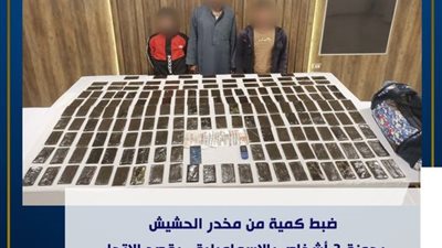 أمن الإسماعيلية يضبط شخصان بحوزتهما مواد مخدرة