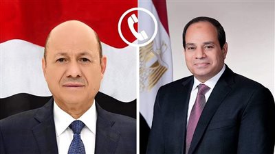 الرئيس السيسي يتبادل التهنئة بمناسبة عيد الفطر مع القيادة اليمنية
