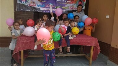 انطلاق مبادرة العيد أحلى بمركز شباب نزلة أسمنت بإدارة شباب أبوقرقاص 