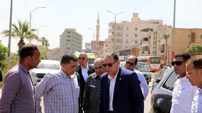 محافظ الشرقية يتفقد أعمال التطوير والتجميل الجارية بطريق أبو حماد
