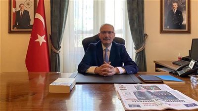 القائم بأعمال سفارة تركيا ينعى شهيد الواجب محمد الغراوى
