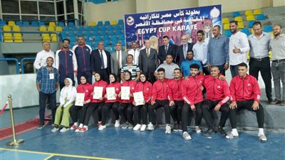 متطوعي وزارة الشباب والرياضة YLY الأقصر في بطولة كأس مصر للكاراتية