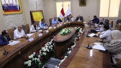 محافظ الوادي الجديد يجتمع بأعضاء المبادرة الوطنية للمشروعات الخضراء 