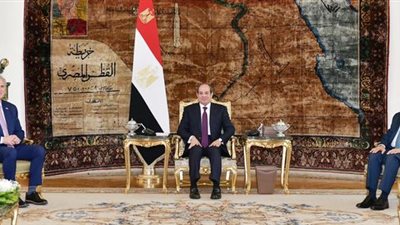 الرئيس السيسي يستقبل وفد مجلس النواب الأمريكي