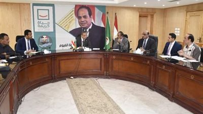 محافظ الفيوم يتابع الموقف التنفيذي لمشروعات خطة الرصف