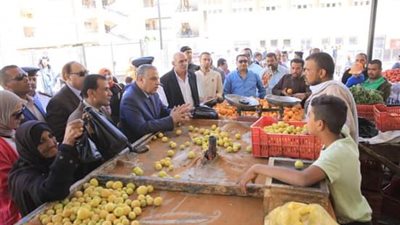 محافظ سوهاج يتفقد سوق مدينة ناصر الحضري الجديد