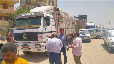رئيس مدينة سمالوط يضبط 79 طن قمح مهرب للسوق السوداء