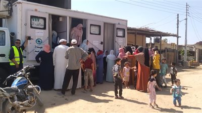 427 مواطن إجمالي المستفيدين خلال تنفيذ قافلة طبية بوادي النطرون