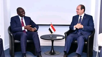 الرئيس السيسي ونظيره الكيني يبحثان الأزمة السودانية في باريس