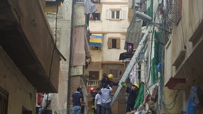 عاجل.. انهيار عقار في شارع مصطفى بالإسكندرية