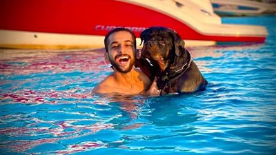 وراء كل محنة منحة.. زياد رحال من محارب للسرطان لصاحب أكاديمية لتدريب الكلاب