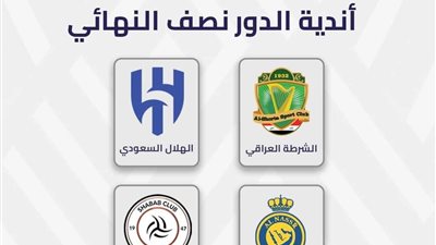 تعرف على موعد مبارايات نصف النهائى بالبطولة العربية