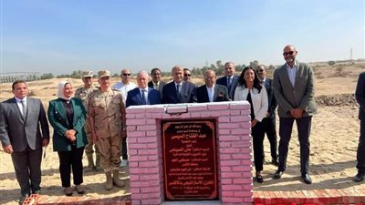 وزير التموين يضع حجر الأساس لإنشاء ثاني مخزن استراتيجي بمحافظة الأقصر