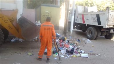 رفع 940 طن مخلفات خلال حملات نظافة ببعض مراكز محافظة أسيوط 