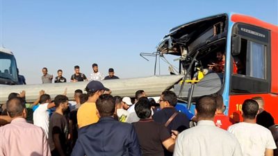 بسبب السرعة الزائدة.. حادثه على طريق الفيوم اتجاه الرماية