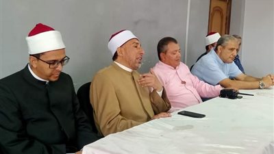 الغمرينى يستقبل القافله الدعويه التابعه لمشيخه الأزهر الشريف