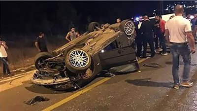 إصابه 5 أشخاص إثر انقلاب سيارة ملاكي بجنوب سيناء
