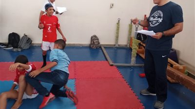 متابعة طبية من مستشفى الطور لشباب مصارعة المشروع القومي 