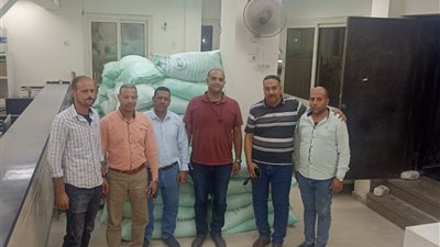 ضبط كميات من الدقيق المدعم بحوزة أحد التجار بأسيوط