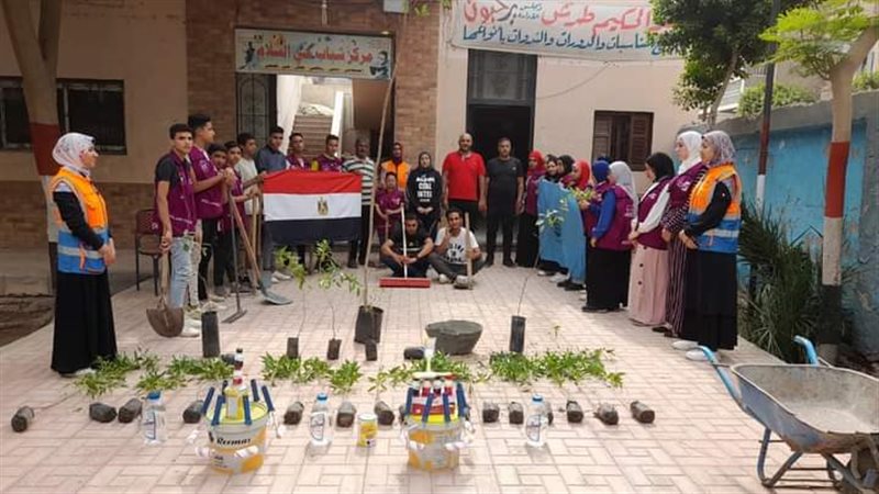 تشجير مركز شباب حي