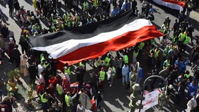 محافظ أسيوط يتقدم أكبر مسيرة لدعم مصر ولحث المواطنين على المشاركة في الانتخابات الرئاسية