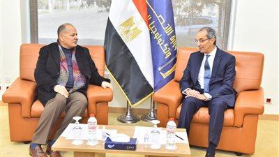 محافظ أسيوط يستقبل وزير الاتصالات لتفقد وافتتاح بعض المشروعات التكنولوجية بالمحافظة 