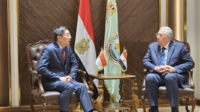 سفير سنغافورة بمصر يلتقى مع وزير الزراعة 