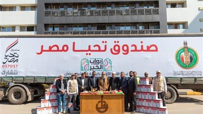 صندوق تحيا مصر يوفر 413 طن مواد غذائية لـ  170 ألف مواطن أولى بالرعاية  في محافظة القليوبية