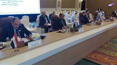 على هامش اجتماعات المؤتمر الوزاري الثالث عشر لمنظمة التجارة العالمية بالعاصمة الامارتية أبو ظبي