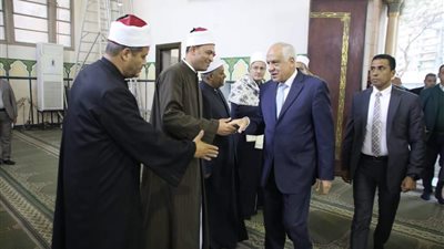 محافظ الجيزة يشهد احتفالية ذكري النصف من شعبان بمسجد المغفرة بالعجوزة 