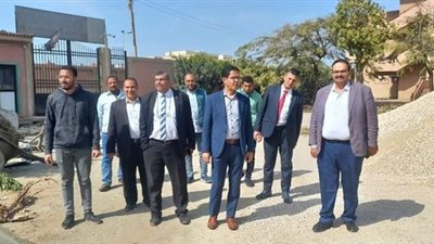 رئيس جامعة بنها يزور مجمع الخدمات وكلية التمريض وتشجير أرض الجامعة بكفر سعد