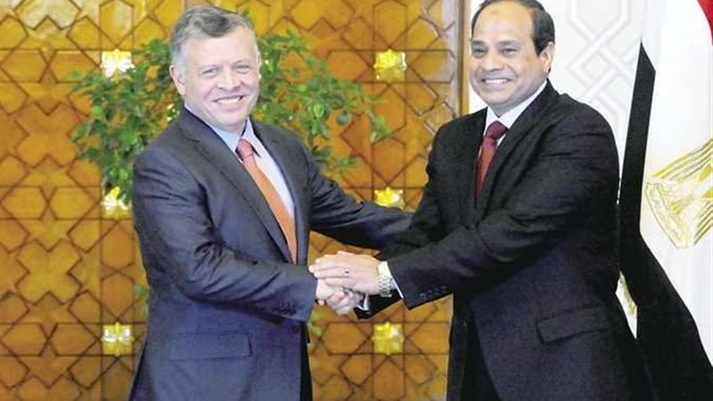 السيسي وملك الأردن