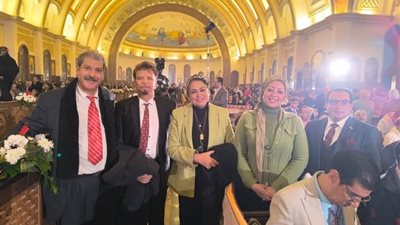 وفد من حزب المستقلين الجدد يشارك في احتفالية العيد الميلاد المجيد للأخوة الأقباط بالكاتدرائية بالعاصمة الإدارية